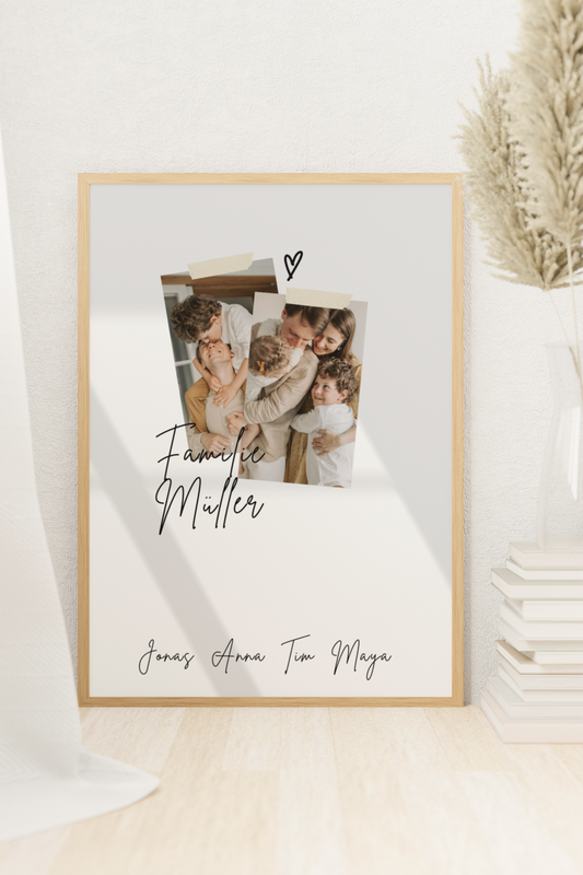 Fotoposter Familie