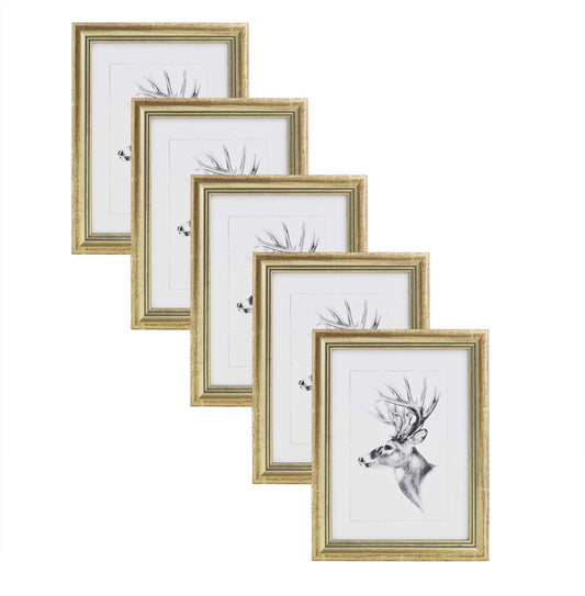 Fotorahmen Holz Gold