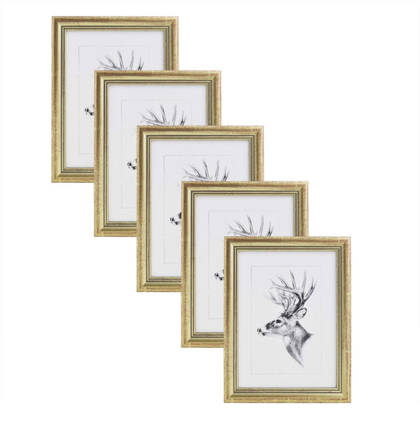 Fotorahmen Holz Gold