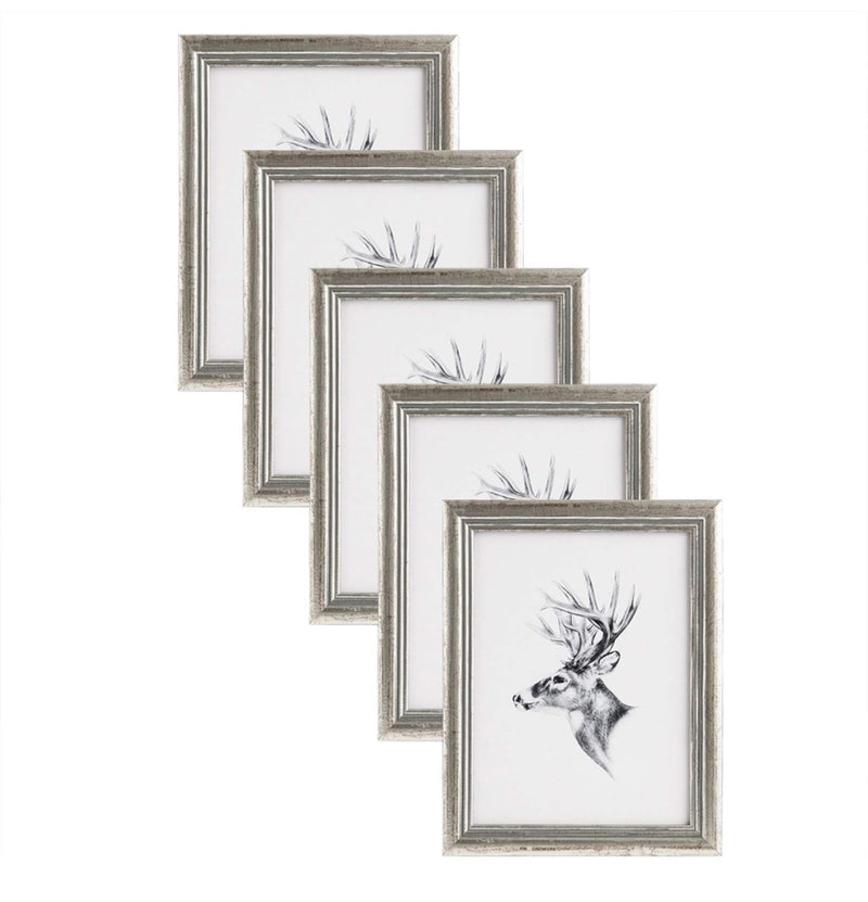 Fotorahmen aus Holz Silber