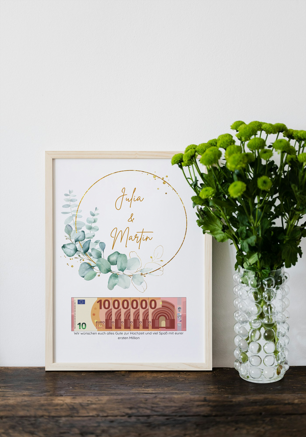 Fotoposter "Eure 1 Million"