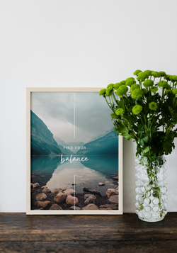 Motivationsbild "Find your Balance"