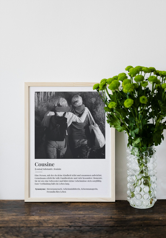 Fotoposter Cousine