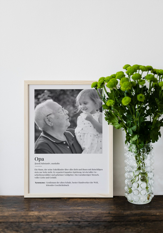 Fotoposter Opa