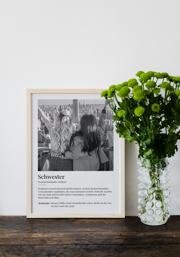 Fotoposter Schwester