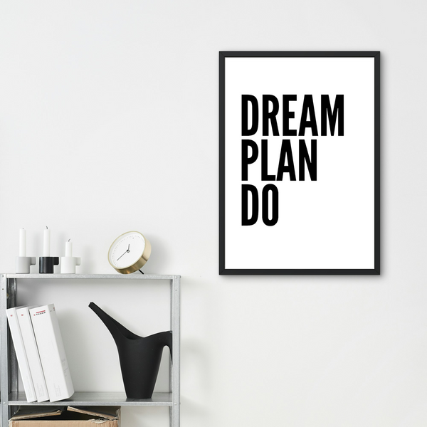 Motivationsbild "Dream,Plan,Do"