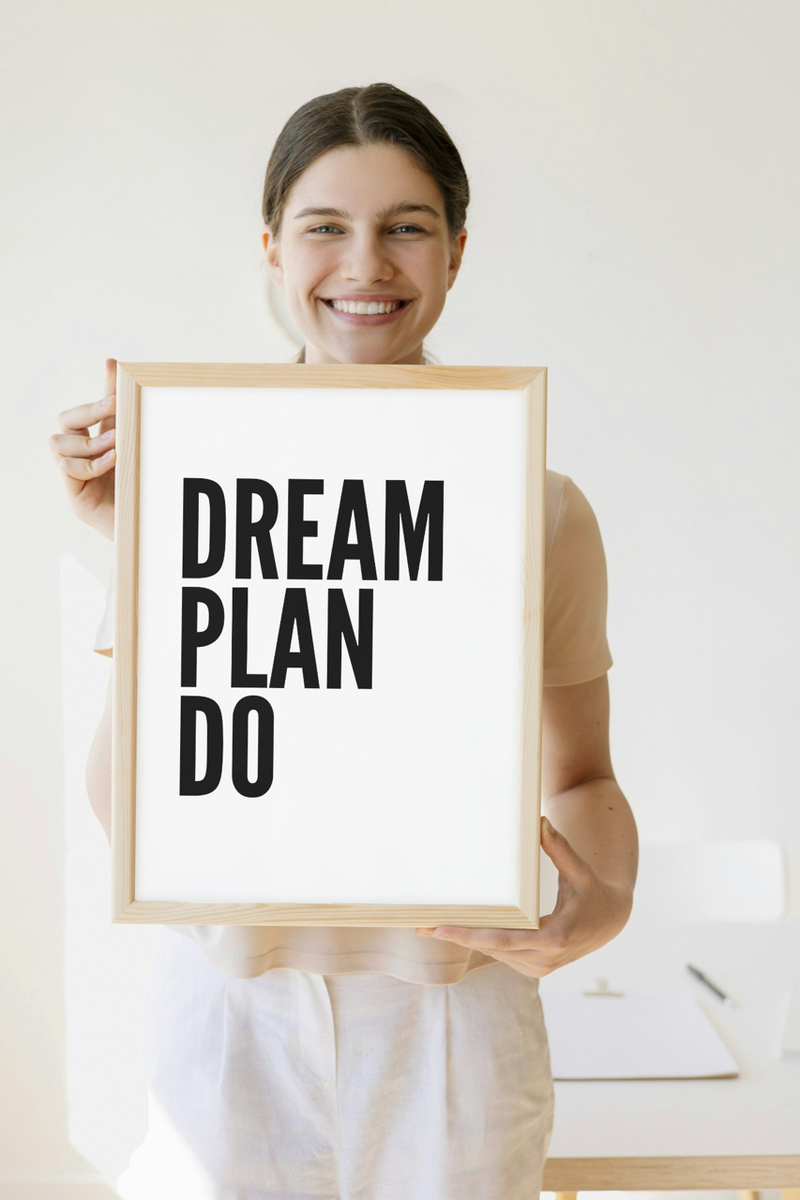 Motivationsbild "Dream,Plan,Do"