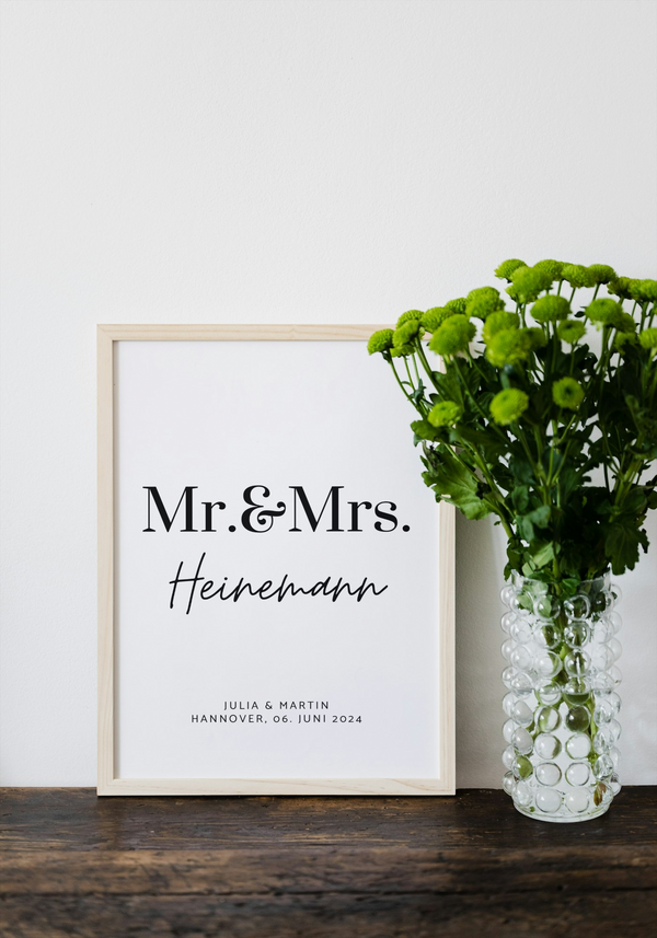 Fotoposter MR. & MRS.