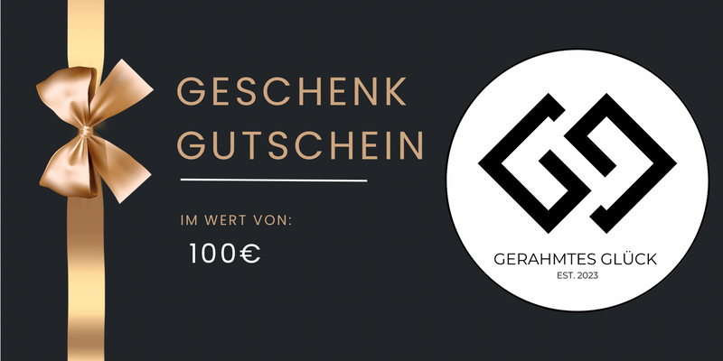 Gerahmtes Glück Geschenkgutschein