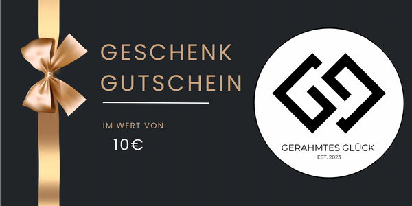 Gerahmtes Glück Geschenkgutschein