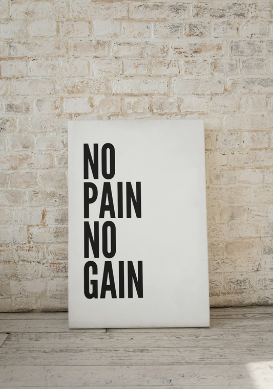 Motivationsbild "No Pain, No Gain"